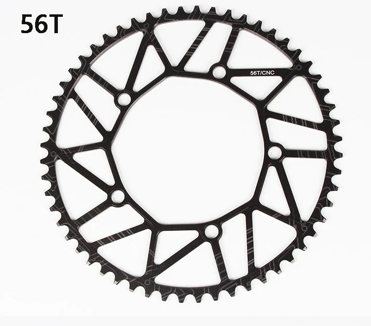 56T LP litepro Cogwheel левый и правый шатун Набор дорожный велосипед складной автомобиль модификация один диск 130 BCD части велосипеда включая ось - Цвет: 56T