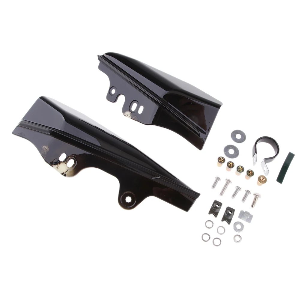 Black Mid-Frame Air Deflectors For Harley CVO Electra Street Glide 2009-2016