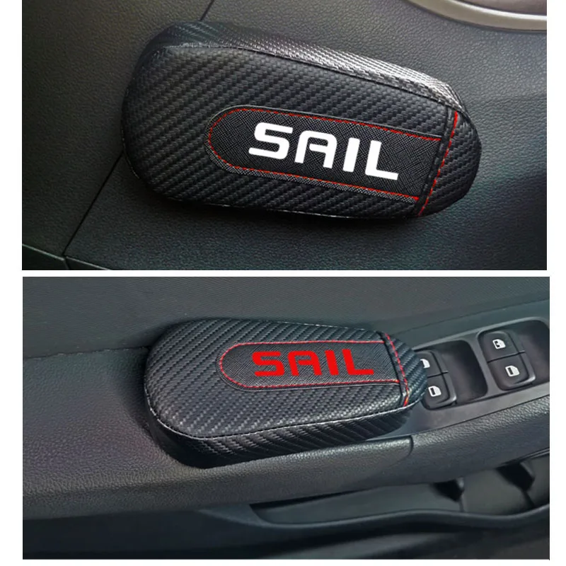 1 шт. кожаный наколенник для Chevrolet Sail из углеродного волокна | Автомобили и