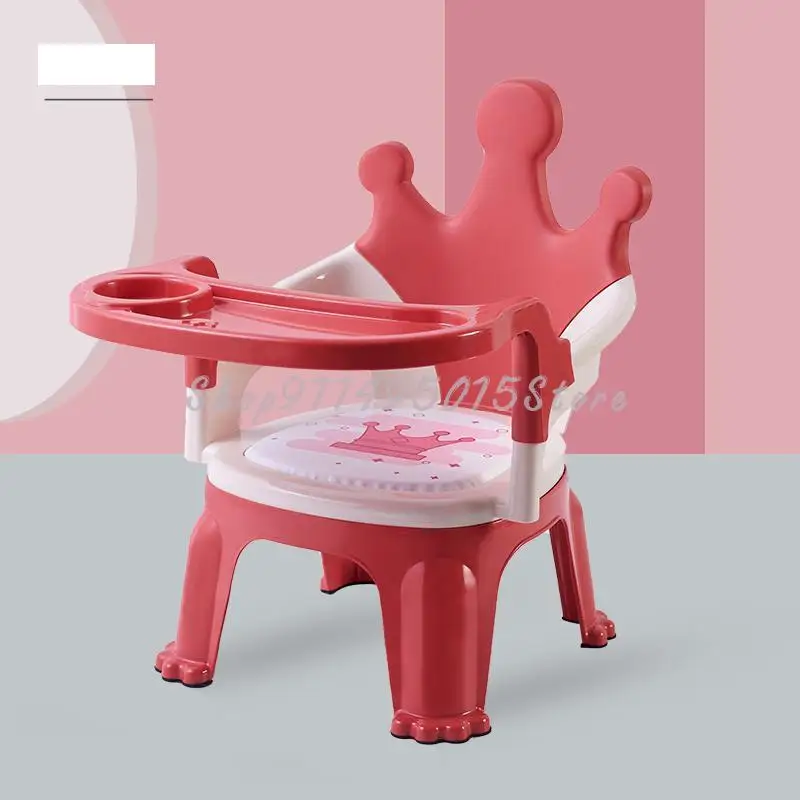 Children's Stool Backrest Home Baby Chair Thickened Cartoon Small Bench Cute Non-slip Seat | Мебель
