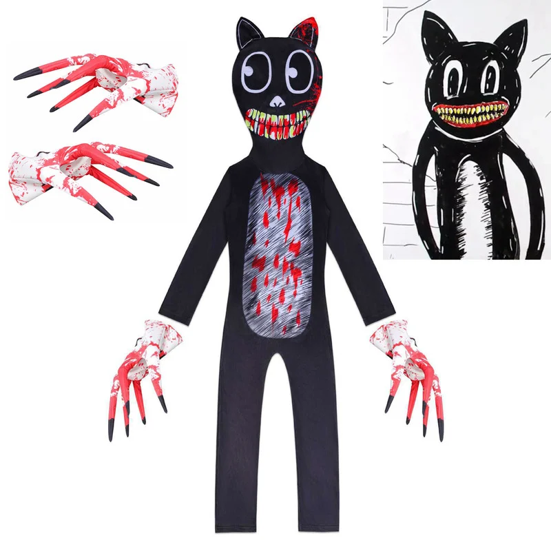 Kids Halloween Costumes SCP1923 Cartoon Cat Cosplay Costume Carnival