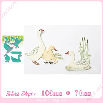 

Little duck and big goose Metal Cutting Dies for diy Scrapbooking Photo Album Decorative Embossing PaperCard Crafts Die2020