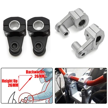 

KEMiMOTO 22mm 28mm FAT BAR Motorcycle Handle bar Clamp Handlebar Riser ADAPTER For BMW 1150 For Yamaha R1 For Honda For Suzuki