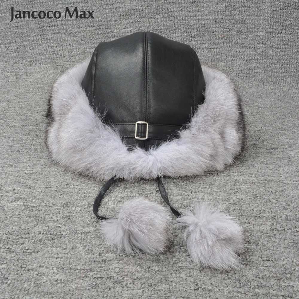 Fur Hat Winter Hat Real Fox Fur Bomber Hats Winter Women Warm