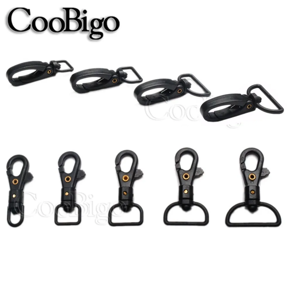 12pcs Plastic Swivel Lobster Clasp Snap Trigger Hooks for Bag Straps Keychain Ring Outdoor