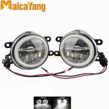 

For Toyota Prius 2009 2010 2011 2012 Car H11 LED Bulb Fog Lamp + Angel Eye Daytime Running Light DRL 4000LM 12V