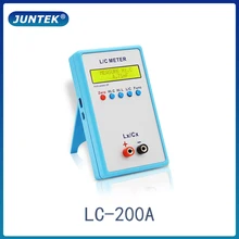 Juntek LC-200A medidor de indutância de capacitância lcd digital lc 1pf-100mf 1uh-100h