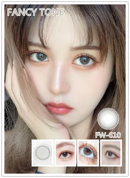 

[FANCY TONE] 1 pair(2 pcs) Small Size FUNKYWHIP Colored Contact Lenses Cosmetic Colorblend Colored Eye Lenses Color Contacts
