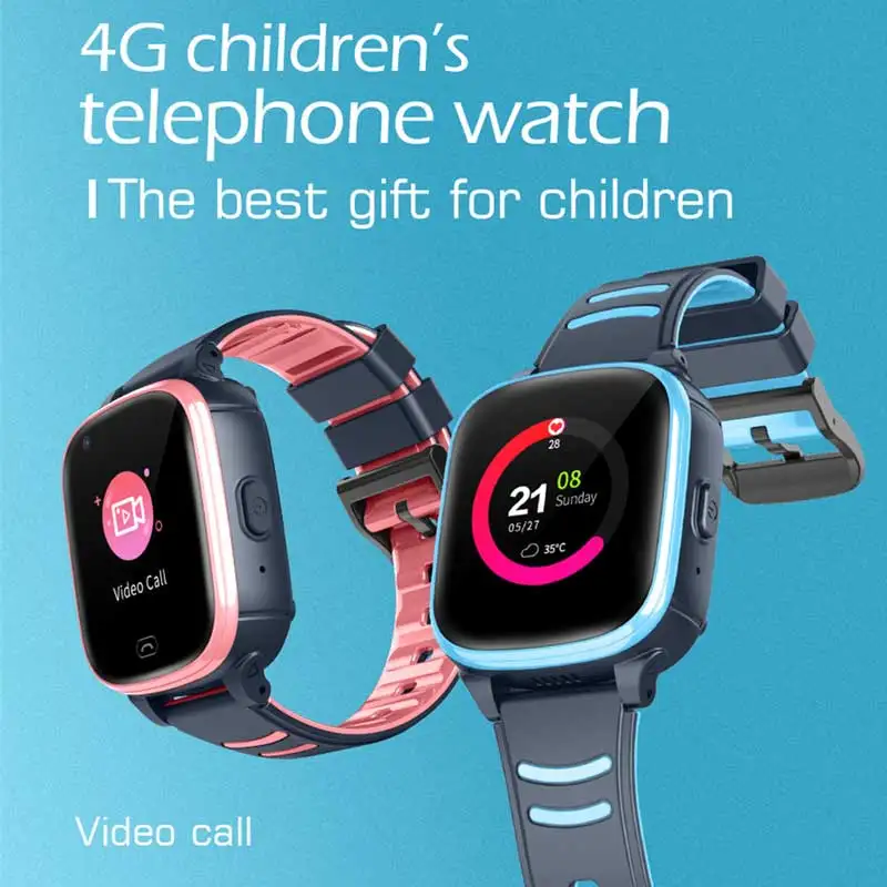 4G Kids Smart Watch GPS Wifi Ip67 Waterproof 700Mah Big Battery Display Camera Take Video Smartwatch Kids vs A36E Y95