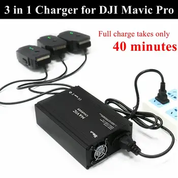 

LEORY 3 in 1 Mavic 2 Charger Battery Charge Remote Control phone Tablet Charge For DJI mavic Pro