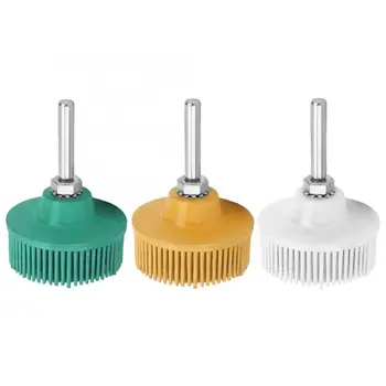 

2 Inch Disc Emery Rubber Abrasive Brush Polishing Grinding Wheel for Burr Rust Removal