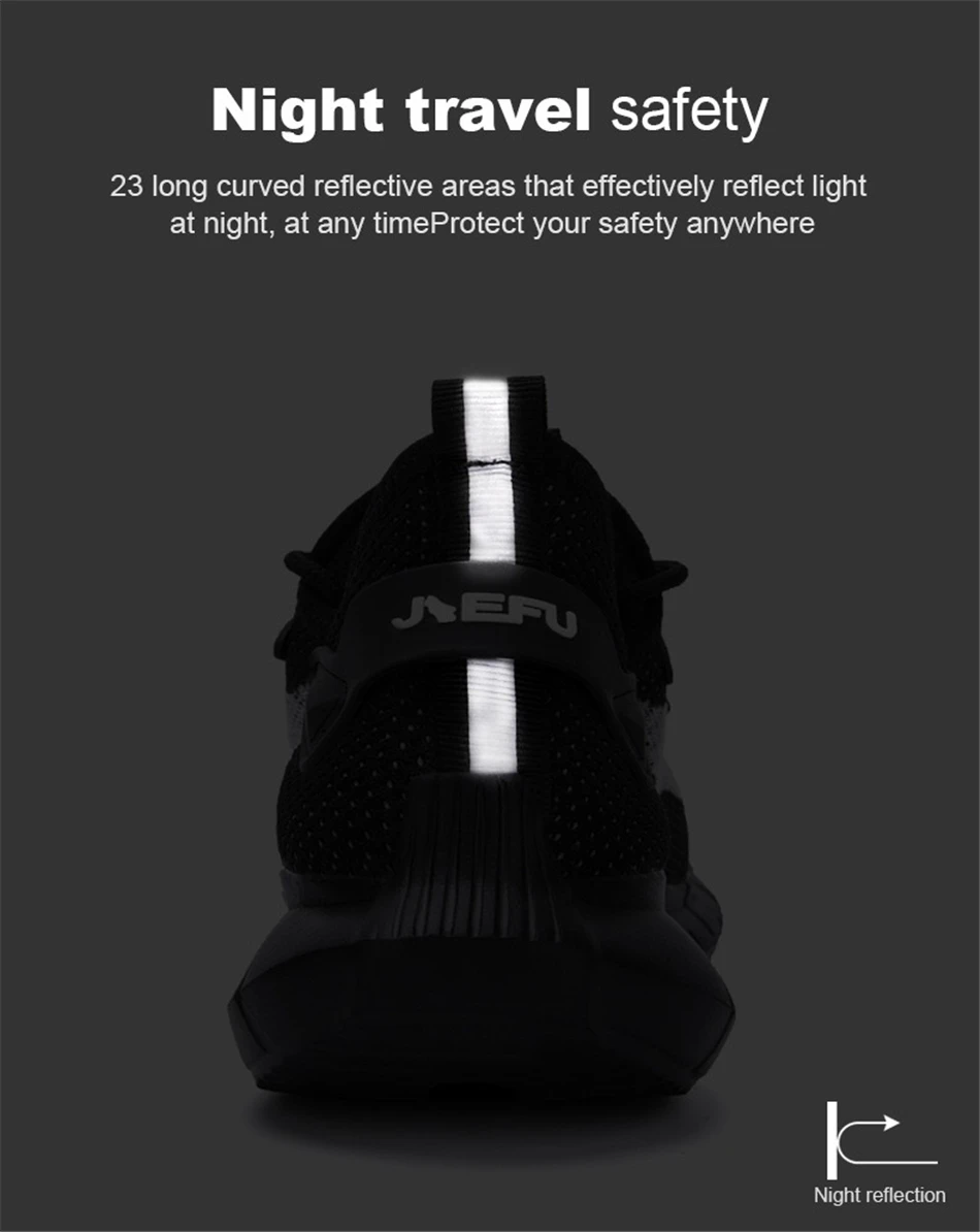 European standard Steel toe Safety Shoes Men Flying Weave and Rubber foam Work Boots Anti