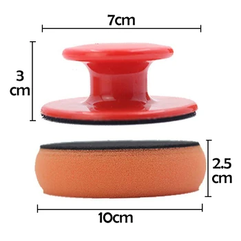 

Universal Car body polishing pad sponge with handle car waxing machine sponge car waxing sponge tool