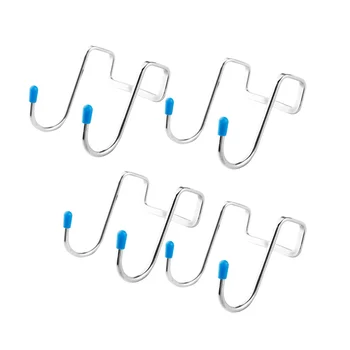 

4Pcs Hooks Pratical Heavy-Duty Stainless Steel Hanger Display Hooks Metal Hook for Home