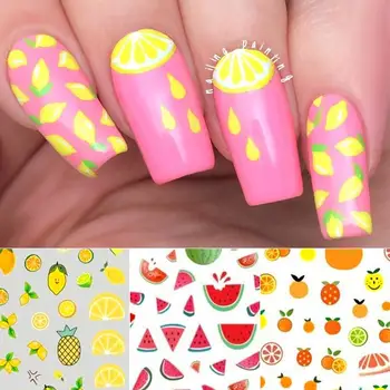 

1 Sheet 3D Cute Type Nails Art Manicuring Fruits Nail Decals Decorations Nail Sticker For Nails Tips Beauty DIY Design