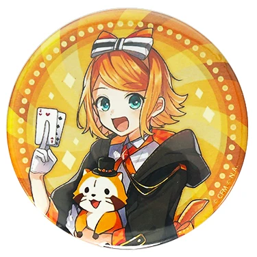 Вокалоид значок аниме Hatsune Miku KAITO MEIKO Len кагамине Рин кагамин лука Megurine металлический значок брошь булавки - Окраска металла: 02 Rin Kagamine