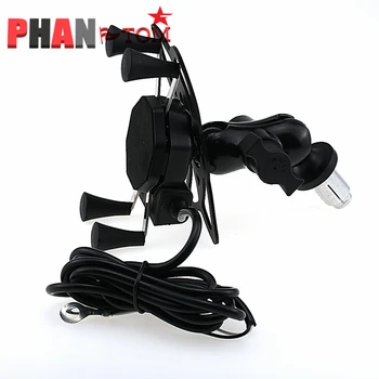 

GPS Navigation Phone Holder For HONDA F5 CBR650F VFR1200 BMW S1000RR HP4 2010 14 15 Motorcycle Frame Bracket Support USB Charger