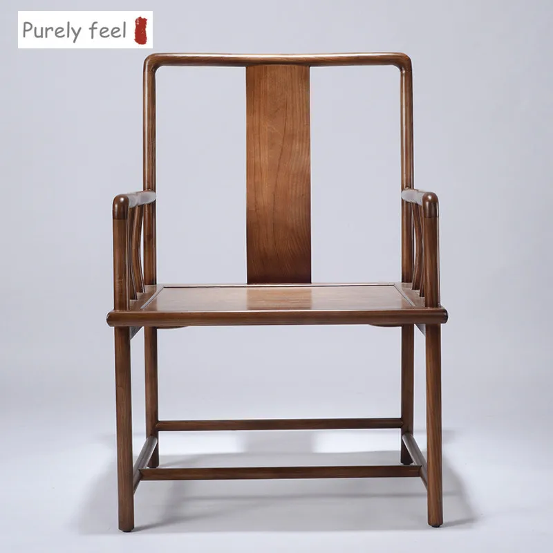 Новинка китайский чайный стул PurelyFeel из массива дерева кресло для спинки | Мебель