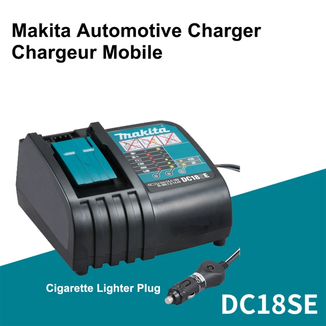 Makita Dc18se Charger Cigarette Lighter Chargeur Mobile Prim.:12-24v Sek./sec:7.2v-18v 14.4v 12v Universal - Power Tool Accessories AliExpress