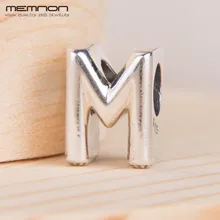 Новая коллекция букв алфавита 925, буквы м, подвески из стерлингового серебра 925 пробы, браслеты, ожерелья, DIY ювелирные изделия для женщин