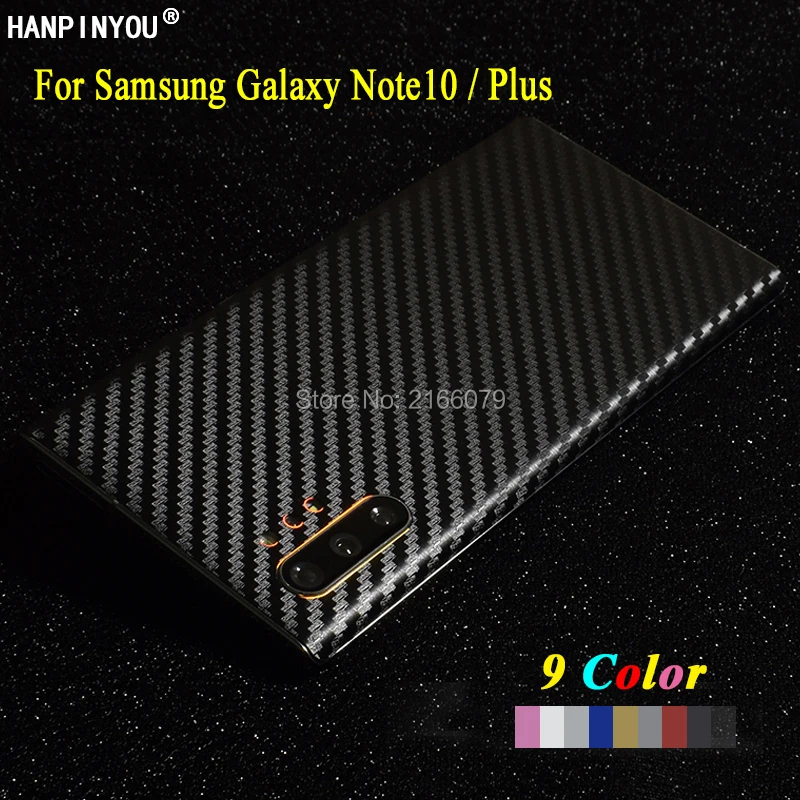 Для samsung Galaxy Note10/Note10 Plus N970 N975 Новая полная задняя наклейка Кожа 3D углеродного