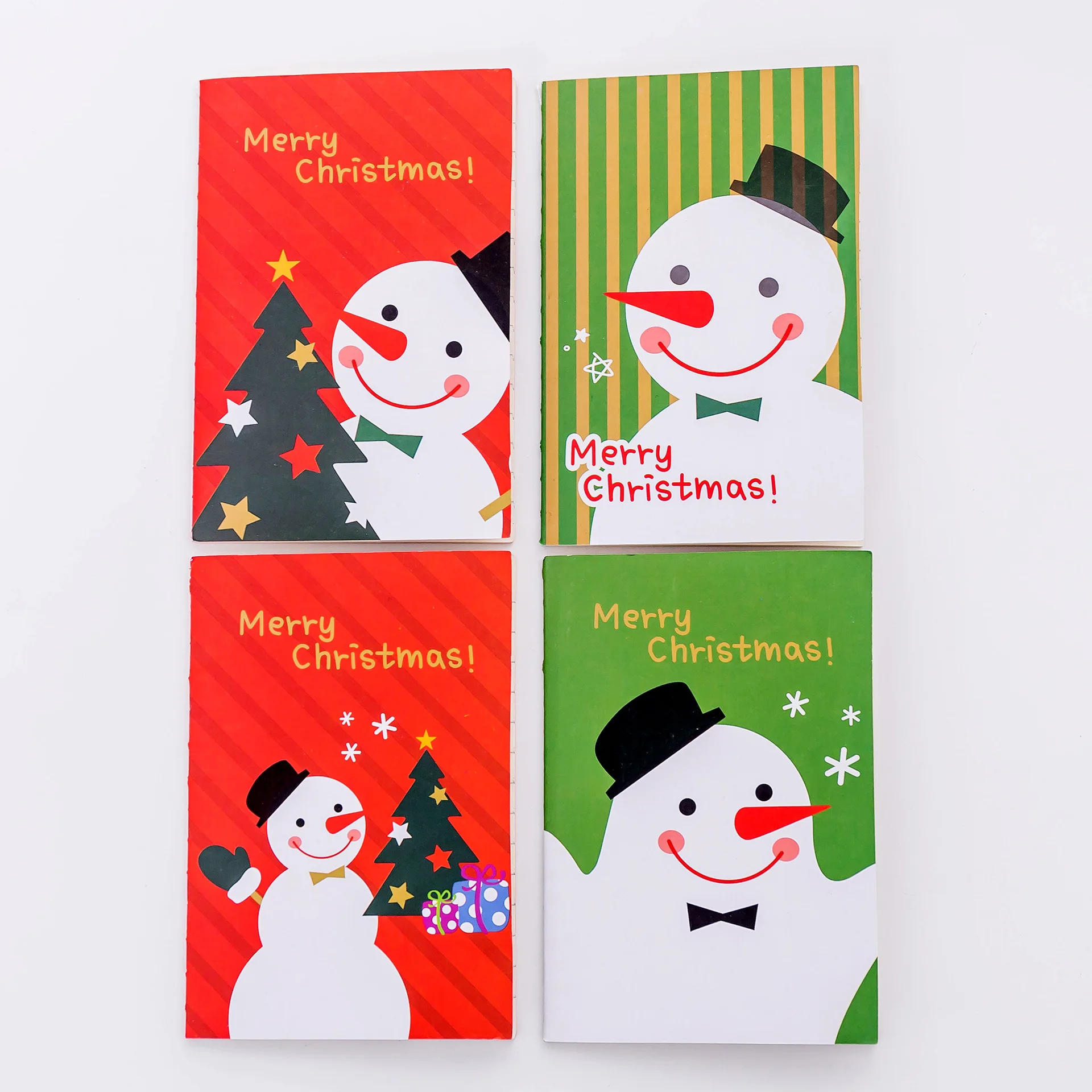 Snowman 16 листов/блокнот Рождественская Обложка карманный блокнот милый мультяшный маленький блокнот детский подарок Студенческая станция школьные офисные принадлежности - Цвет: Snowman