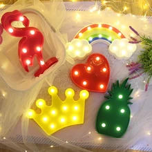 Lampe led colorée en 3D, nuage, étoile, lune, luminaire décoratif d'intérieur, idéal pour une chambre à coucher ou des toilettes, 2022