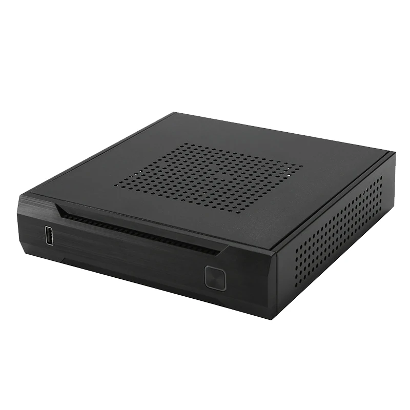 Тонкий Itx мини Чехол HTPC для домашнего кинотеатра горизонтальный корпус SECC PC