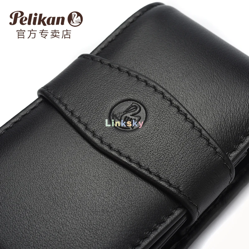 Pelikan 3-Pen Leather Pouch, TG31,Black,Made with 100% Top Grain Leather  (cow Hide),Black Velvet Lining ,Pouch Fits 3 Pens - AliExpress