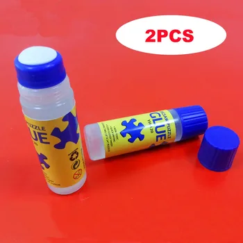 

2PC Multifunctional Office Glue Puzzle School Solid Glue Liquid Transparent Gel 150g 4.22oz Office School Supply 4.16