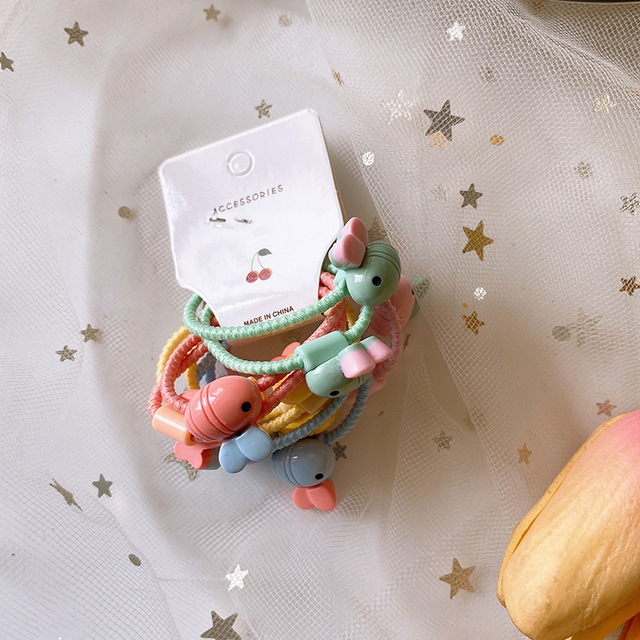 New Cute Candy Fruit Cartoon Princess Headwear Kids Elastic Hair Bands Children Ropes Girls Accessories Baby Headdress