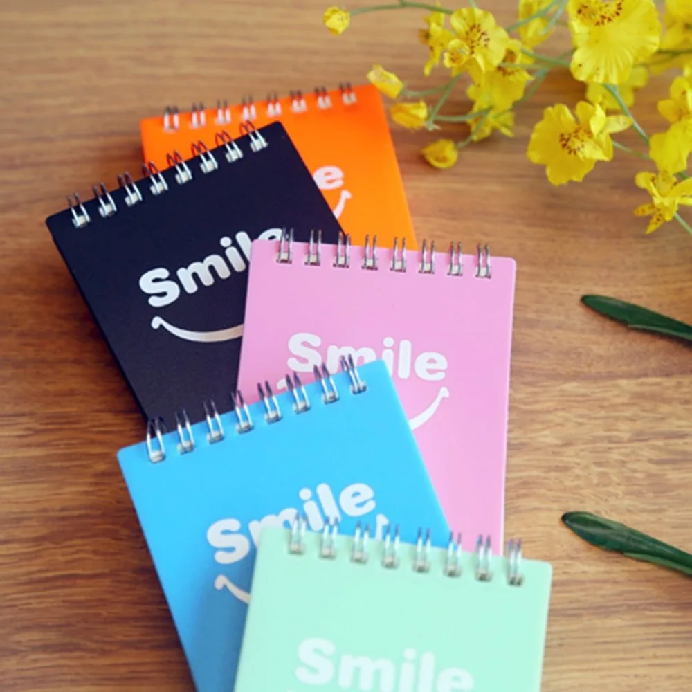 Cute Smile Face Design School Students Diary Journal Notebook Paper Sketch Book Office Stationery Notepad School Supplies