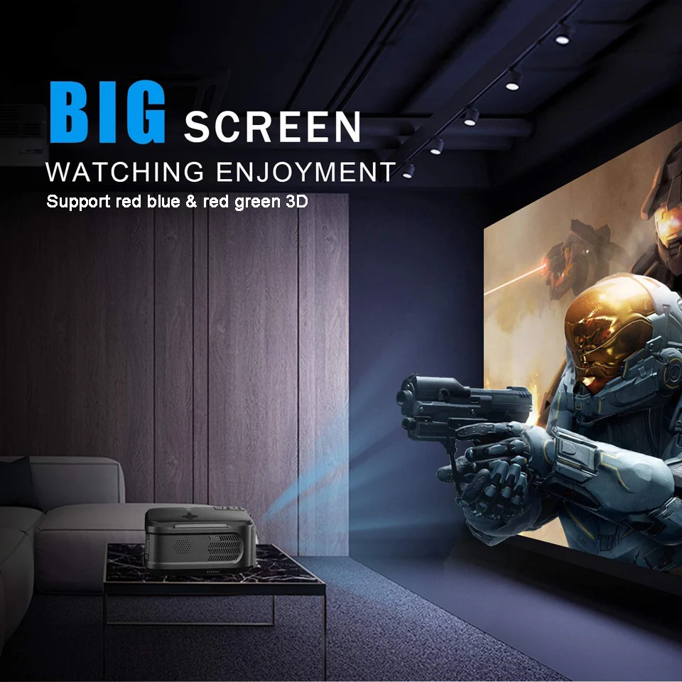 rca projector WZATCO T59 Full HD 1920x1080 LED Projector Smart Wifi android 10.0 Options for Home Theater Video Portable Beamer Proyector hd projector