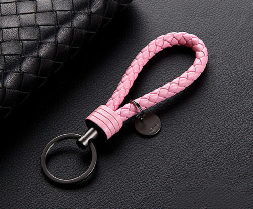 Retro Leather Rope Weave Braided Strap Keychain Keyring Car Key Chain Ring Key Fob Sling Jewelry Gift