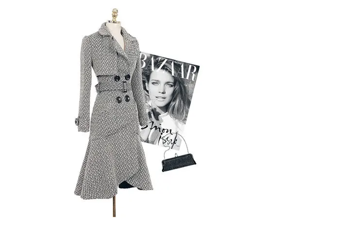 Рыбий хвост талия обнимает средней длины шерстяная куртка женская осень и зима одежда Южная Корея подол шерстяное пальто мода