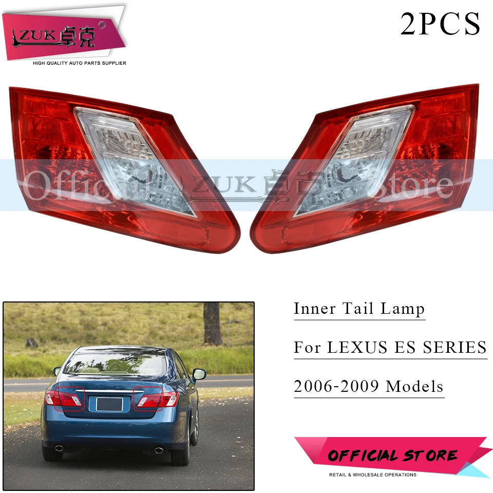 ZUK Pair Car Lights Tail Light Lamp For LEXUS ES240 ES350 2006 2007 2008 2009 GSV40 Rear Bumper Taillight Taillamp | Автомобили и