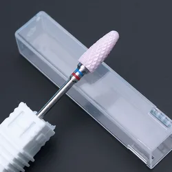 Ceramic Nail Drill Bit Set - Pink & Blue Grinding Accessories (FAC58)