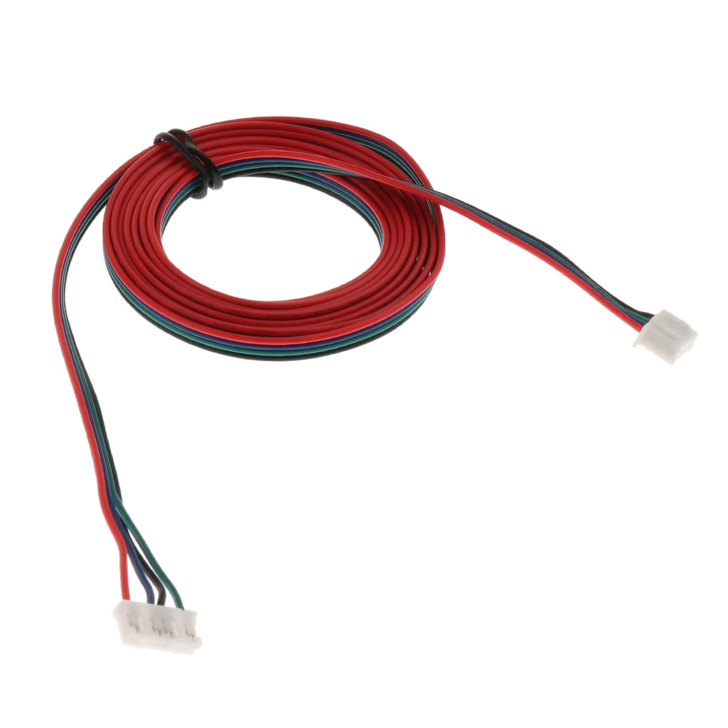2 Pieces Male Compatible Stepper Motor Cable for 3D Printer XH2.54, 1+1.5m