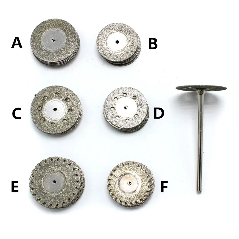 10 шт. диск+ 1 хвостовик стоматологический алмазный шлифовальный диск пилы диск ультратонкий песок режущая пленка ювелирные изделия Deture шлифовальный станок роторный инструмент
