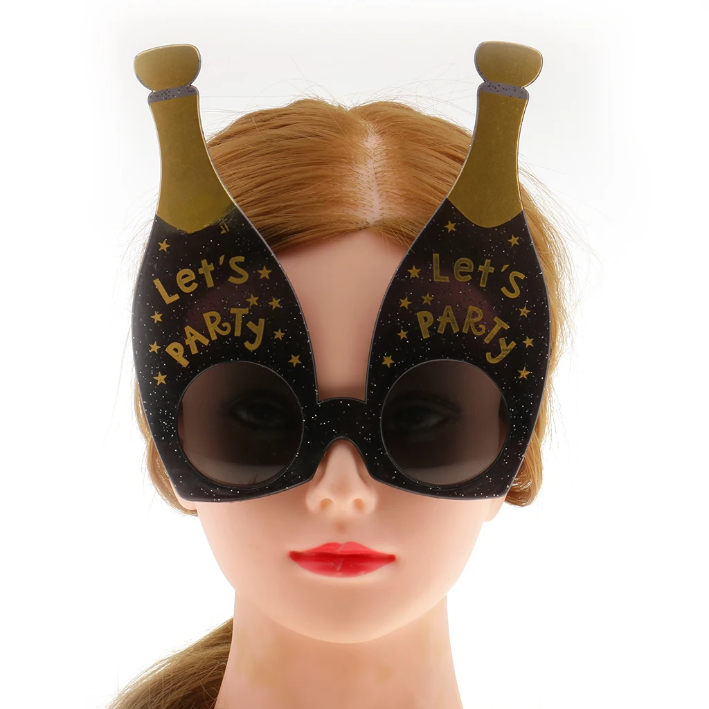 Novelty Hawaiian Luau Party Lets Party Beer Bottle Eyeglasses Glasses Hen Stag Party Costume
