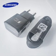 Быстрое зарядное устройство SAMSUNG, USB адаптер, быстрая зарядка, 1,2 м, usb type-C кабель для Galaxy S10, S8, S9 Plus, A3, A5, A7, Note 10, 8, 9 Plus, 10