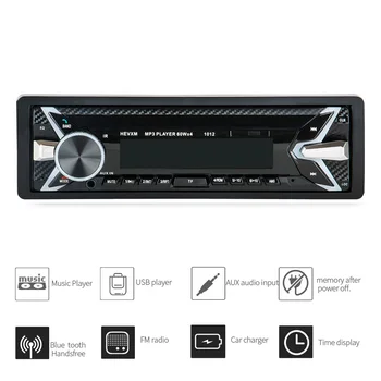 

12V Car Radio 1 Din Autoradio Car Audio Bluetooth Phone AUX-IN FM Aux Input Receiver TF SD USB Multimedia MP3 Stereo Player