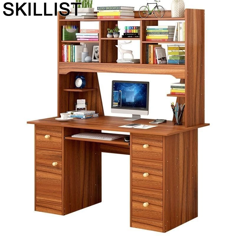 

Tafelkleed Scrivania Ufficio Schreibtisch Notebook Portatil Stand Office Desk Bedside Mesa Computer Tablo Table With Bookcase