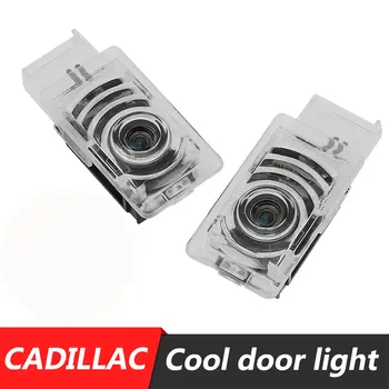 

2pcs Car 3D LED Door Light Ghost Shadow light puddle Lamp For Cadillac SRX XTS SRX SXT ATS CT with old Cadillac logo