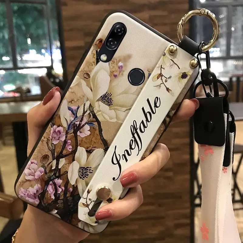 Задняя крышка силиконовый ремешок на запястье чехол для телефона ASUS ZenFone 5-ZE620KL