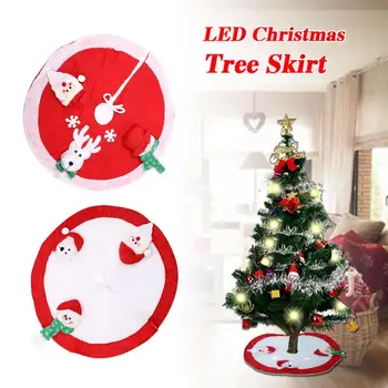 

Santa Claus Christmas Tree Skirt Stands Ornaments Xmas Party Decoration JJ ！