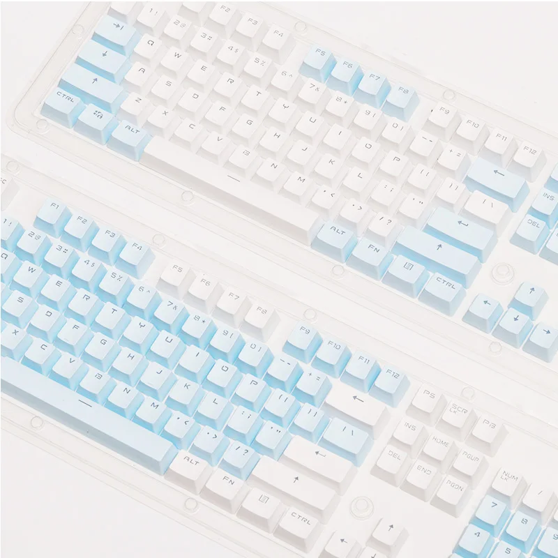  PBT Translucent Backlight Keycaps 104 Keys Mechanical Keyboard Key Cap Double Shot Key Cap For Cher