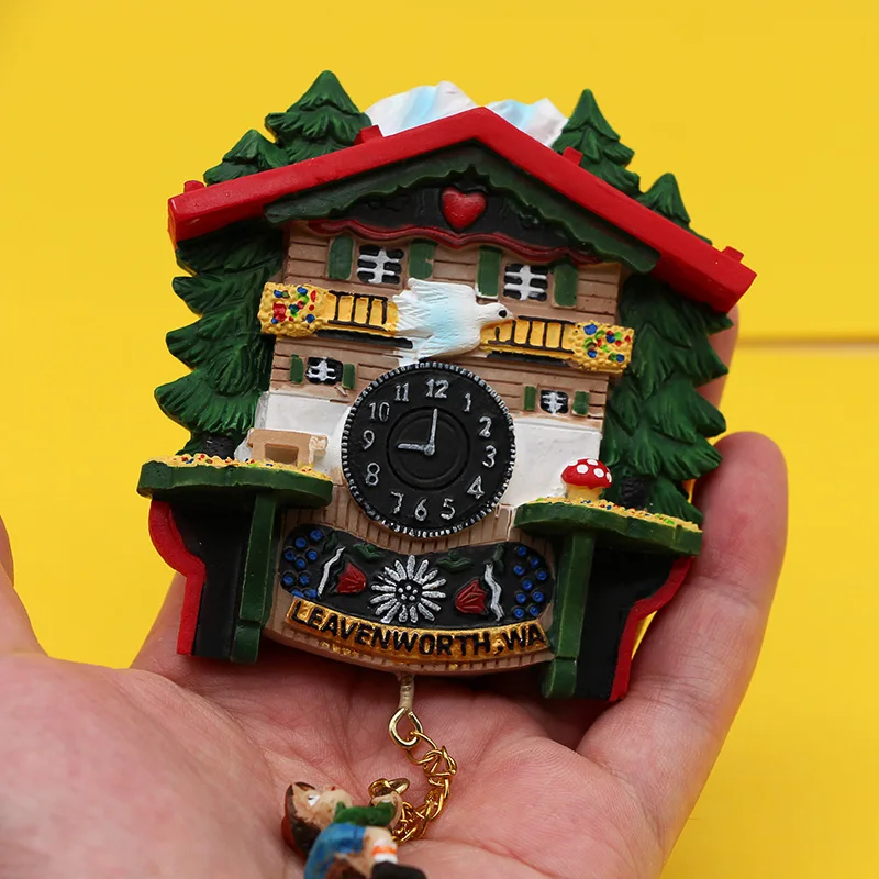 

Large size German cuckoo clock magnetic refrigerator magnets collection tourist souvenirs decorative magnets kitchen decoration