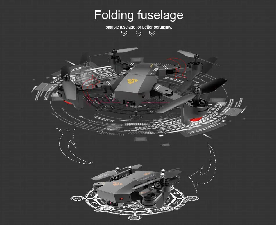 Visuo Xs809hw Xs809w складной Дрон с камерой Hd 2mp широкоугольный Wifi Fpv удержание высоты Rc Квадрокоптер Вертолет Vs H47 Дрон