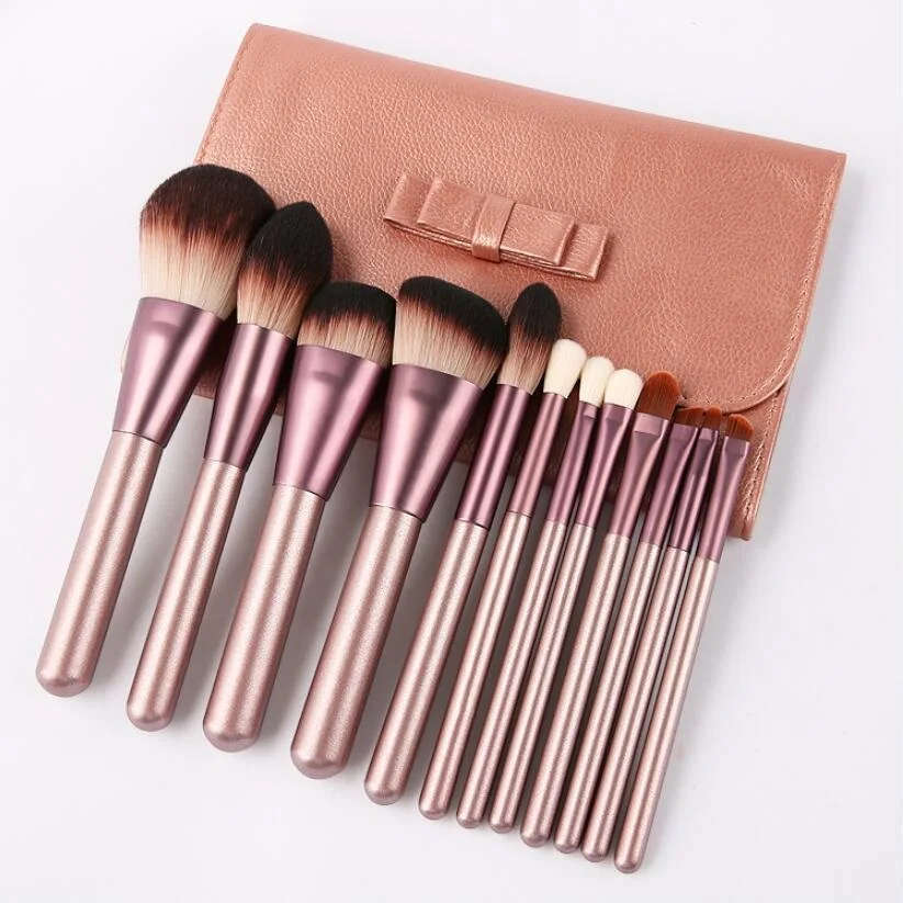 

12pcs Professional Makeup Brushes set Paint Wood handle Foundation Powder Concealer Brow Eye shadow Blusher Make up Brush